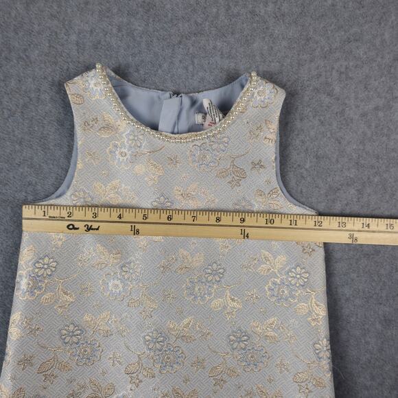 Rachel Zoe Dress Girls Size 5 Sleeveless Dressy Formal Tapestry Dress - Picture 9 of 12